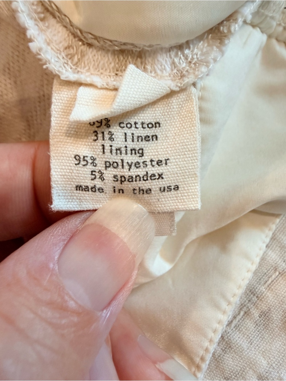 L'AGENCE Beige & White Striped Cap-Sleeve Top - Picture 14 of 15